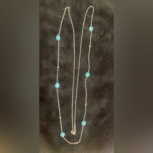 Kendra Scott Turquoise and Silver Necklace